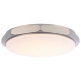 Grommet 3.25"H x 16"W 1-Light Flush Mount in Brushed Nickel