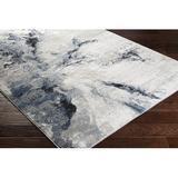 Black/Blue 63 W in Area Rug - Wade Logan® Dittmer Abstract Navy/Ivory Area Rug | Wayfair 23BC7A2CFD3746ADACE755F49FFDD9E1