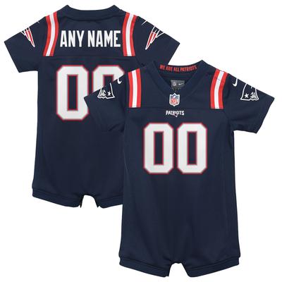 New England Patriots Nike Heimtrikot-Strampler – Personalisiert – Neugeborene Image