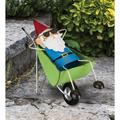 Regal Art & Gift Gnomies Decor - Wheel Barrel Metal in Blue/Green | 7.5 H x 11.75 W x 4.25 D in | Wayfair 13212