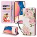 for iPhone 13 Pro Wallet Case Flower Pattern [Stand Feature] Protective PU Leather Flip Cover with Credit Card Slot [Side Cash Pocket][Magnetic Closure] for iPhone 13 Pro Flower #6