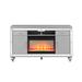 House of Hampton® Emilius Electric Fireplace, Crystal in Gray | 35.43 H x 59.57 W x 16.02 D in | Wayfair 9896D35C18C34E8E95892C5AA179416D