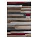 Brown/Gray 67 x 47 x 0.3 in Area Rug - Union Rustic Rug Branch Abstract Mid-Century Modern Brown Red Indoor Area Rug | Wayfair