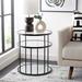 Everly Quinn Glass Sled End Table w/ Storage Glass in Black | Wayfair D4FCCB6D3CEF426288B07B3681D91502