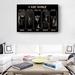 Trinx Poster Canvas Framed Motivational Quotes Wall Art Motivational Quotes Retro - Wrapped Canvas Graphic Art Canvas in Black | Wayfair