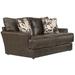 17 Stories Johnicia 68" Top Grain Italian Leather Match Loveseat w/ 2 Accent Pillows Leather Match in Brown | 37 H x 68 W x 45 D in | Wayfair