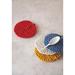 Creative Co-Op Round Cotton Crochet Pot Holder Cotton in Blue/Red/Yellow | 8 H x 8 W in | Wayfair DF5463SET