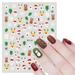 WNG Christmas Nail Decals Xmas 3D Nail Self-Adhesive Stickers Santa Claus Snowflakes Snowmen Christmas Bells for Women Girls Kids DIY Nail Design Manicure