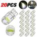 Sufanic 20Pcs T10 LED COB 6000K White W5W 168 Car Interior Lights Dome Reading Map Light