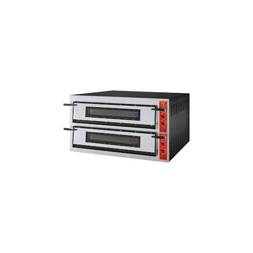Gastro Elektro Pizzaofen Backofen Pizza Flammkuchen 1370x1210x750mm 2 Kammern 26.4 kW 400V 500°C
