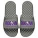 Men's ISlide x BreakingT Roquan Smith Gray NFLPA Wordmark Slide Sandals