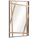 Tolix 31.5 In. x 19.7 In. Mirror in Antique Gold