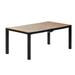 Inval Madeira 8-Seat Patio Outdoor Dining Table Black/Teak Brown