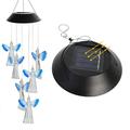 Jikolililili Angel Wind Chimes Women Gifts Solar Garden Light Energy-Saving Outdoor Christmas Decor Grandma Gift Angel Gifts for Women Outdoor Wind Chimes Solar Wind Chimes Mom Gift Light Garden Light