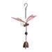 Jikolililili Butterfly Wind Chimes Luminous Iron Stained Glass Butterfly Wind Chimes Gifts for Mom Outdoor/Indoor Wind Chimes for Home Garden Window Yard Patio Lawn Decoration