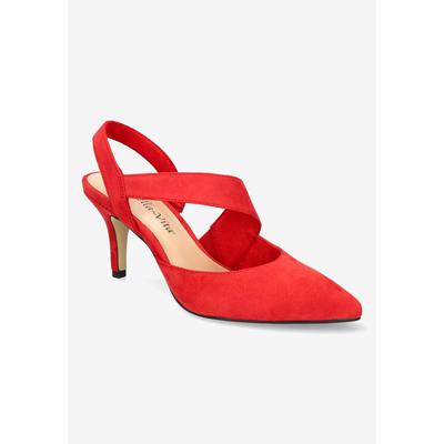 Women's Arabella Pump by Bella Vita in Red Suede Leather (Size 7 1/2 M)