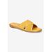 Women's Tab-Italy Sandals by Bella Vita in Yellow Suede Leather (Size 8 M)