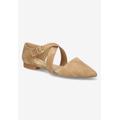 Wide Width Women's Maddie Flats by Bella Vita in Natural (Size 11 W)