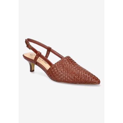 Wide Width Women's Kaisley Pump by Bella Vita in Dark Tan (Size 9 1/2 W)