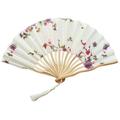 TANGNADE Chinese Style Hand Held Fan Bamboo Paper Folding Fan Party Wedding Decor + Multicolor