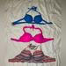 Victoria's Secret Swim | 3 Victoria’s Secret Bathing Suit Tops Push-Up | Color: Blue/Pink | Size: 32c/32dd