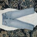 Brandy Melville Jeans | Brandy Melville J Galt High Rise Light Wash Button Fly Jeans Sz Small | Color: Blue | Size: Small