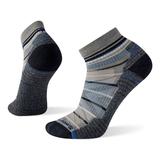 Smartwool Men's Hike Light Cushion Pattern Ankle Socks, Lunar Gray SKU - 879420