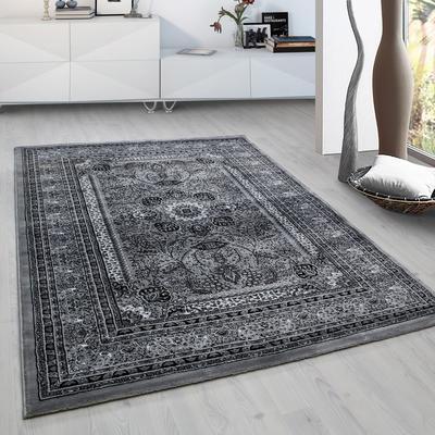 Teppich AYYILDIZ TEPPICHE "Marrakesh 207", grau, B:160cm H:12mm L:230cm, Kunstfaser, Teppiche, Kurzflor, Orient-Optik, W