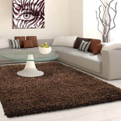 Hochflor-Teppich AYYILDIZ TEPPICHE "Life Shaggy 1500", braun, B:240cm H:30mm L:340cm, Kunstfaser, Teppiche, Langflor, uni, große Farbauswahl, robust, auch als Läufer und in rund Image