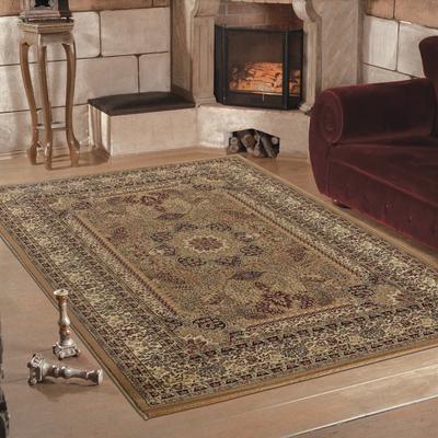 Teppich AYYILDIZ TEPPICHE "Marrakesh 207", beige, B:200cm H:12mm L:290cm, Kunstfaser, Teppiche, Kurzflor, Orient-Optik, Webteppich, Wohnzimmer Image