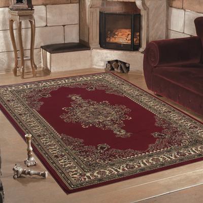 Teppich AYYILDIZ TEPPICHE "Marrakesh 297", rot, B:120cm H:12mm L:170cm, Kunstfaser, Teppiche, Orient-Optik, Wohnzimmer