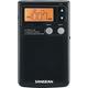 Sangean DT-200X FM-Stereo/AM Digital Tuning Pocket Radio Black