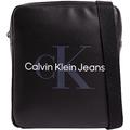 Calvin Klein Jeans Men Shoulder Bag Monogram Soft Reporter Small, Black (Black), One Size