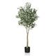 CROSOFMI Artificial Olive Tree 150cm Big tall Fake Plants, Artificial Olive Silk Plants Indoors in Pots, Faux Tropical large artificial plant suitable for Home Office Living Room outdoors Decor