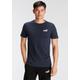 T-Shirt PUMA "ESS SMALL LOGO TEE" Gr. S, blau (peacoat) Herren Shirts T-Shirts