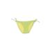 DKNY Swimsuit Bottoms: Green Solid Swimwear - Women's Size Medium