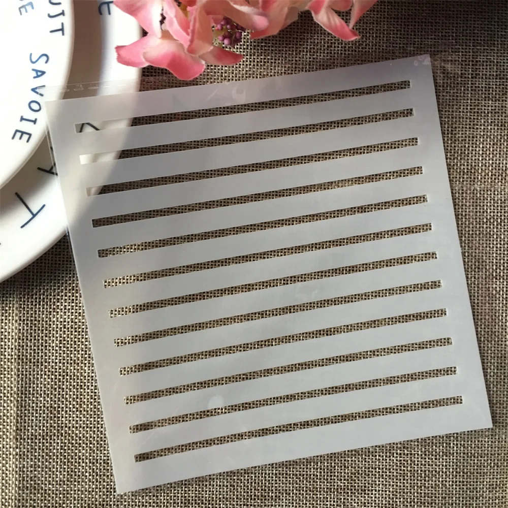 Pochoirs pour peinture, Scrapbook, coloriage, gaufrage, modèle décoratif d'album, toutes lignes, bricolage, 15x15cm