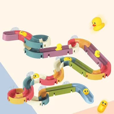 Jouets de bain pour bébé piste de canard baignoire pour enfants jeu d'eau outil de bain
