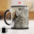 Tasse à café à changement de chaleur Little Cat tasse chaton en céramique tasse d'anniversaire