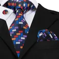 Hi-Tie – ensemble de cravates de luxe faites à la main pour homme cravate géométrique ensemble de