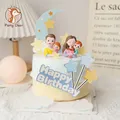 Décoration de gâteau d'anniversaire en résine pour père mère père famille fête des mères femme