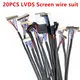 Kit de Câbles LVDS pour Écran de 10 à 65 Pouces 20 Pièces 30P 40P 51P LVDS FPC Courant Utilisé