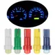 Ampoules d'intérieur de voiture multicolores indicateur de vitesse T5 1 LED Prada 10 pièces 20