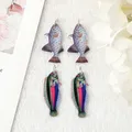 Breloques en forme de poisson pour fabrication de bijoux 10 pièces pour boucles d'oreilles