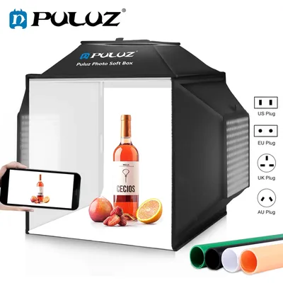 PULUZ-Tente de prise de vue en studio photo pliable boîte à lumière kits d'éclairage de