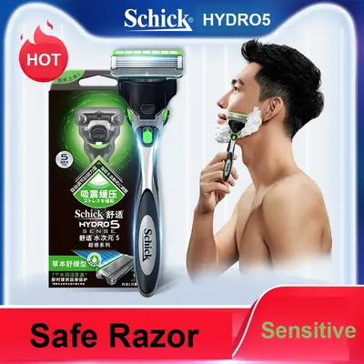 Schick Hydro 5-Rasoir de sécurité pour hommes nouveau original meilleur rasage corps barbe en