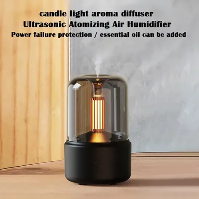 Diffuseur d'arômes portable avec veilleuse LED humidificateur d'air électrique USB brumisateur