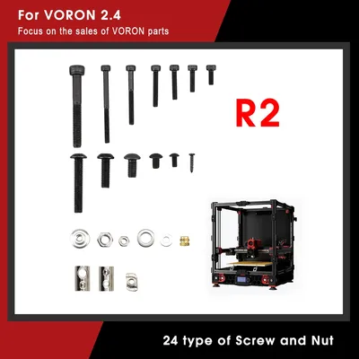 Kit complet de vis d'imprimante 3D projet de bricolage vis de fixation pièces Voron 2.4 kg