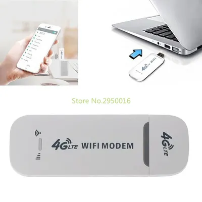 Adaptateur de réseau Modem 4G LTE USB sans fil avec WiFi carte SIM Hotspot Mini routeur pour
