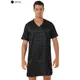 Chemise de nuit à manches courtes et col en V pour hommes robe de salon décontractée vêtements de